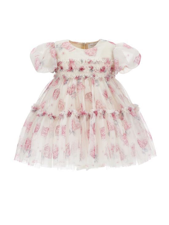 Abito compleanno tulle floreale