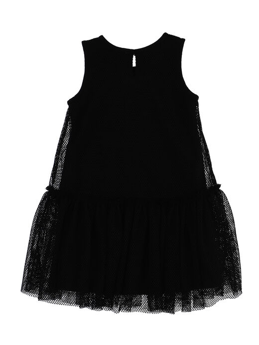 Dress with tulle vest & sequins