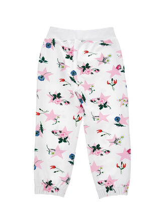 Fleece joggers with star print