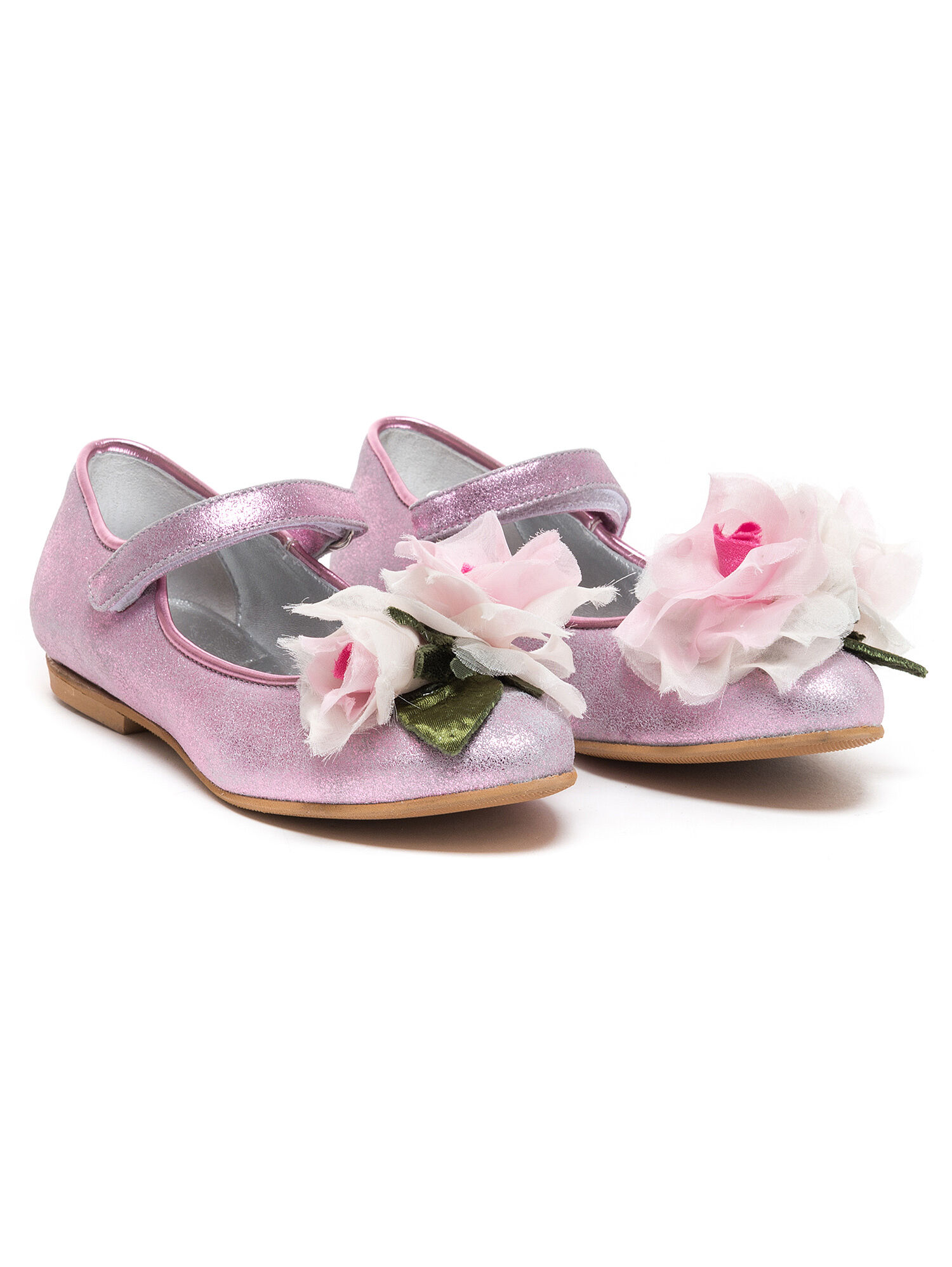 Ballerine laminato fiori Monnalisa Bambina Scarpe Ballerine 
