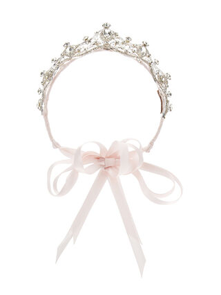 Tiara in rhinestones and bezels