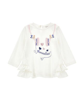 Maxi T-shirt with hat print