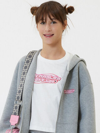 Cropped organic cotton t-shirt