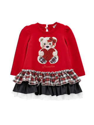 Milano stitch maxi teddy dress