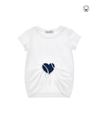 Cotton T-shirt with heart
