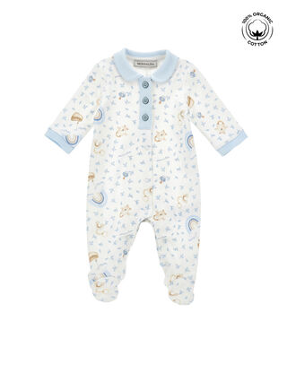 Teddy bear print romper