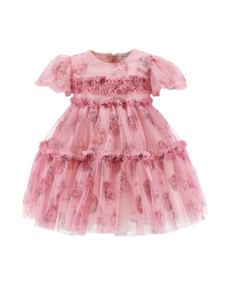 Floral tulle birthday dress