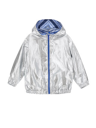 Windjacke aus technischem, laminiertem Gewebe