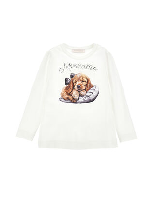 Cocker spaniel print jersey T-shirt
