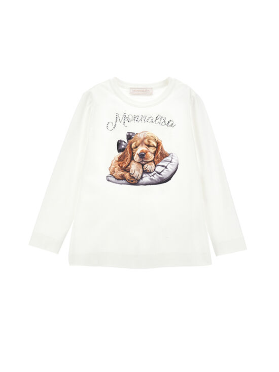 Cocker spaniel print jersey T-shirt