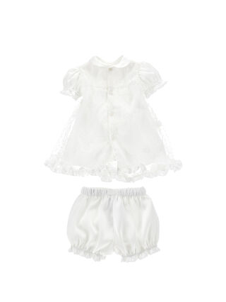 Embroidered tulle set