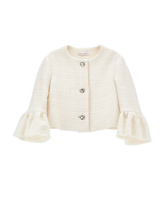 M&eacute;lange boucl&eacute; jacket