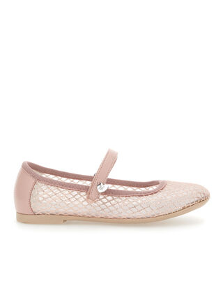Glitter Mesh Ballerinas