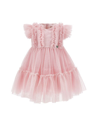 Платье из тюля с оборками «Минни Маус»