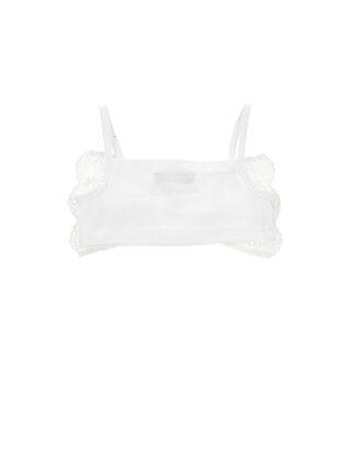 Top con fiocco Sangallo