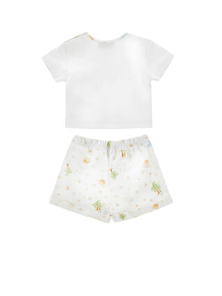 Short T-Shirt Set with Dinosaur