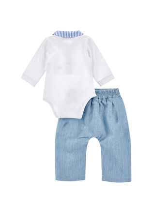 Chambray two-piece set