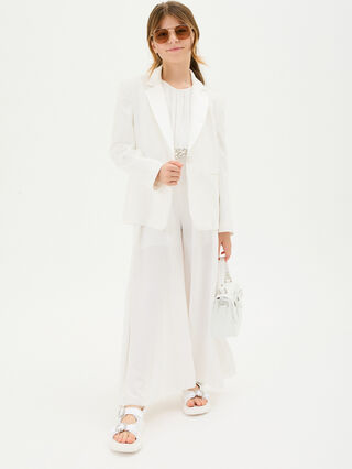 Matte satin one-piece suit