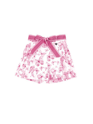 Cotton satin shorts butterflies