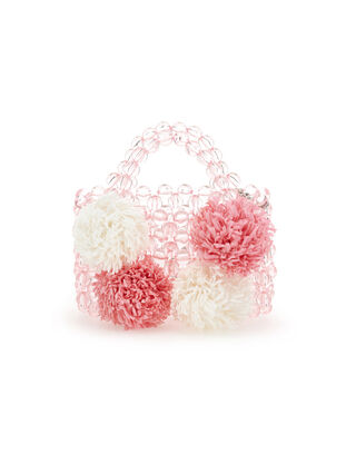 Gehäkelte Bommeltasche