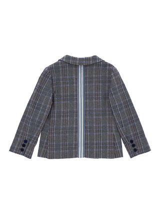 Checked elasticated jacket