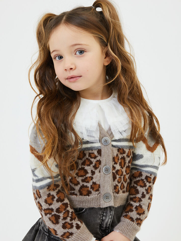 Cardigan con cappuccio Eyestar Monnalisa Bambina Abbigliamento Maglioni e cardigan Cardigan 