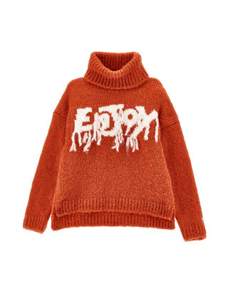 Удлиненный джемпер из пряжи