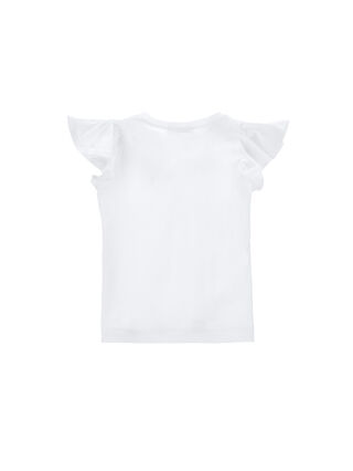 Cotton T-shirt with kitten print