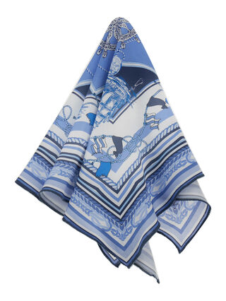 Bandana en viscose imprimé marin
