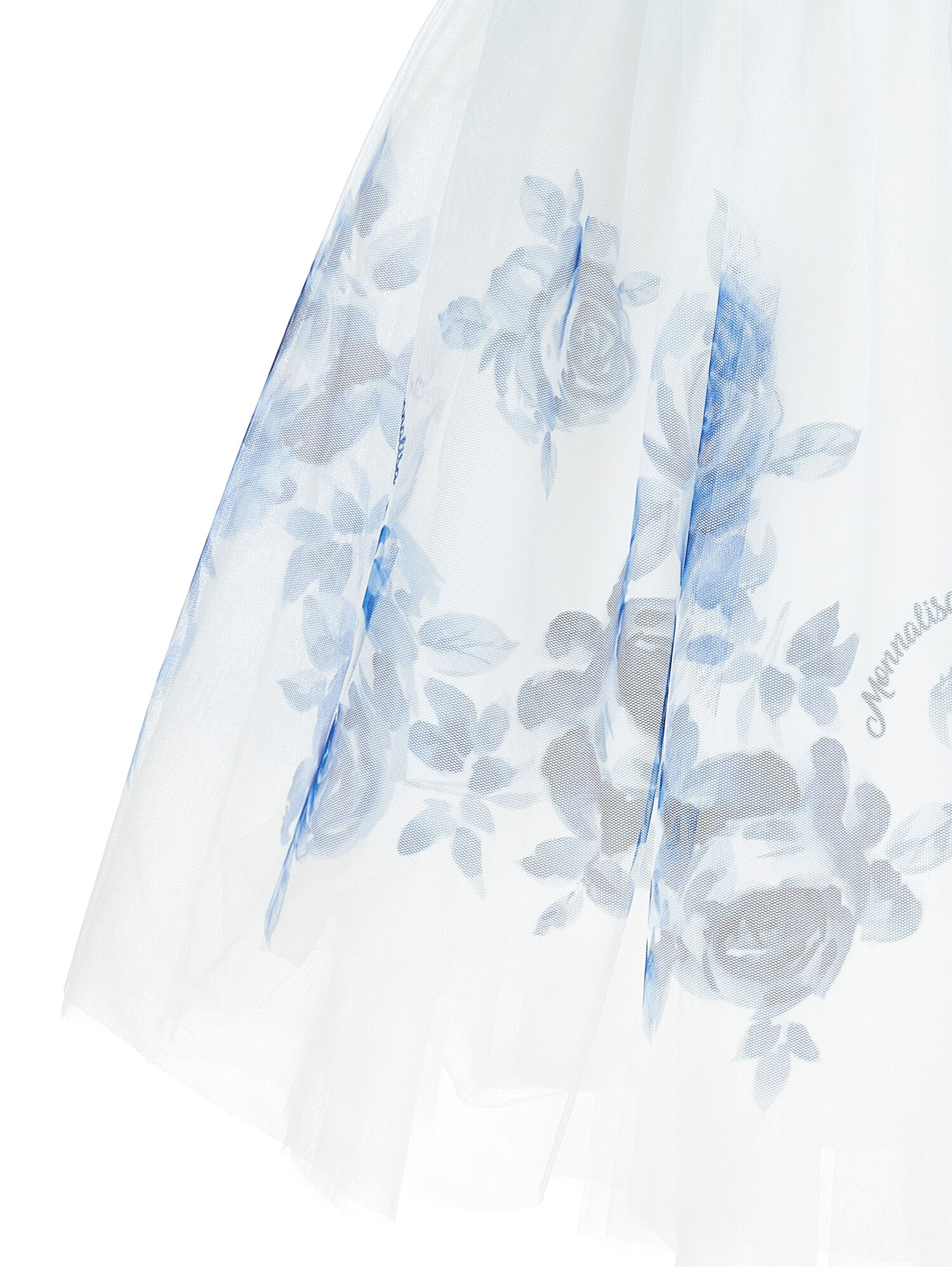 Monnalisa floral-lace pleated dress - White