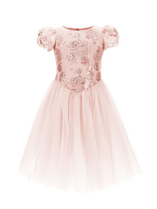 Princesse jacquard roses dress