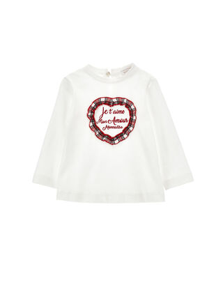 Mon Amour tartan T-shirt