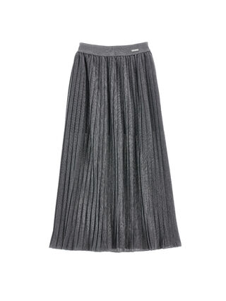 Jupe plissée en lurex