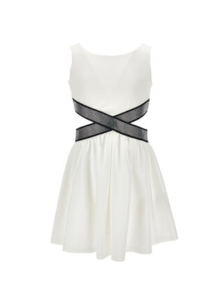 Milano stitch dress with cut out