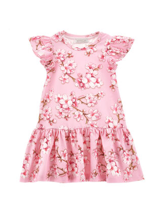 Low waist peach blossom dress