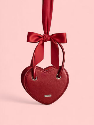 Monnalisa rhinestone heart bag