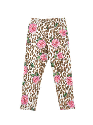 Leggings mit Rosenmuster