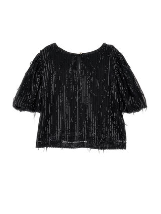 Sequin fringe top