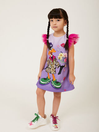 Daffy Duck print tennis shoes