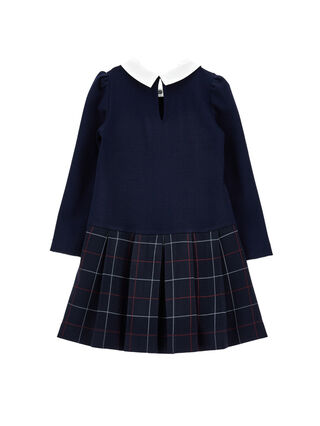 Kleid mit Kragen und Karomuster