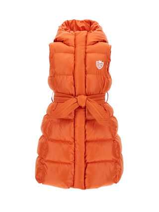 Technical fabric padded gilet