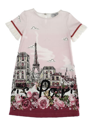 Printed jersey dress