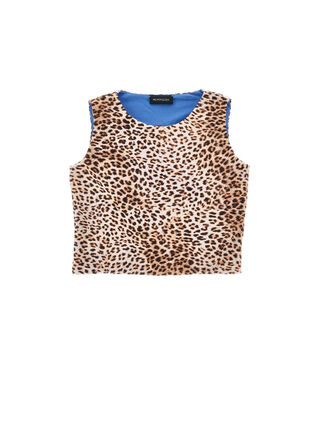 Tank top with animalier cut out
