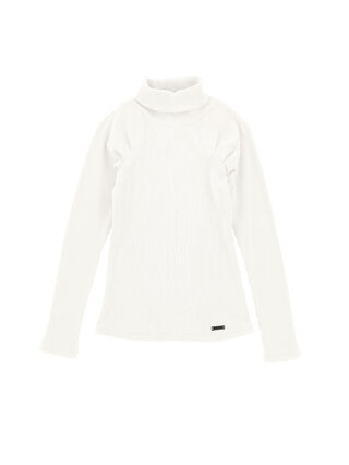 Ribbed knit turtleneck