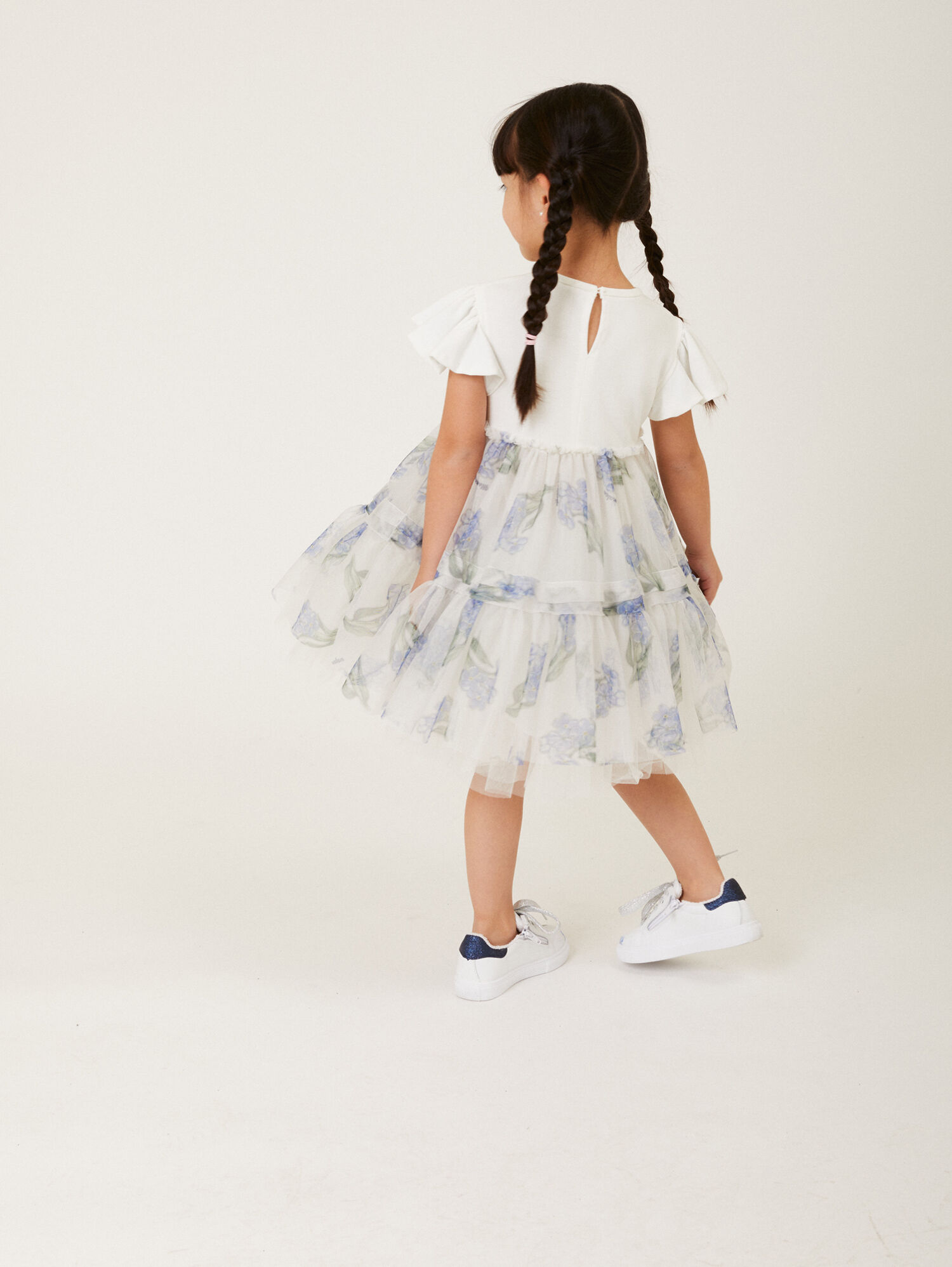 High-waisted tulle dress girl | Monnalisa United States