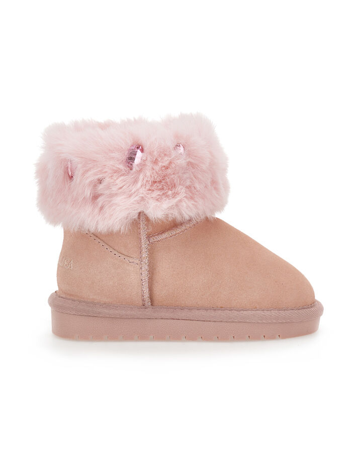 美品!MONNALISA☆モナリザ☆ベア☆エナメル ファーブーツ☆18cm New Collection, Shoes, Boots Boots, Online Shop - Monnalisa