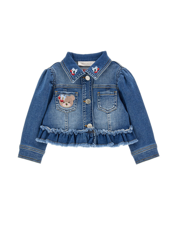 Girl Clothing Coats Jackets Denim Jackets Online Shop Monnalisa