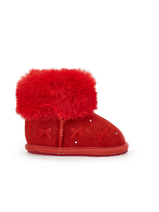 Bottines à strass et nœuds