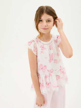 Georgette butterfly top