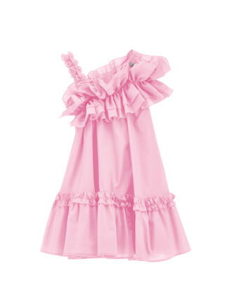 Vestido de muselina asimétrico